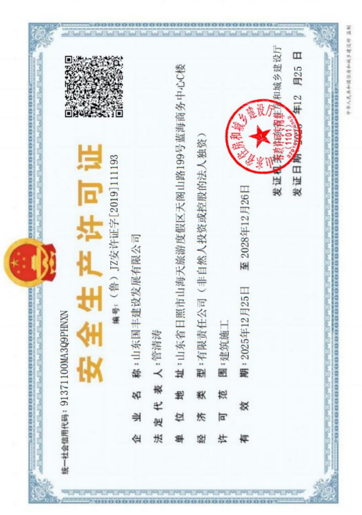 Safety Production Permit